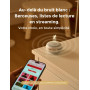 Momcozy Machine à Bruit Blanc Portable pour Bébé avec Veilleuse Intégrée - 20 Sons Apaisants Professionnels, Batterie Rechargeab
