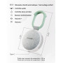 Momcozy Machine à Bruit Blanc Portable pour Bébé avec Veilleuse Intégrée - 20 Sons Apaisants Professionnels, Batterie Rechargeab