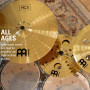 Meinl Cymbals HCS Cymbale Trash Stack 16 pouces (40,64cm) avec Trous – pour Batterie – Finition Traditionelle en Laiton, fabriqu