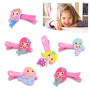 HOWAF Sirène bagues Bracelets Trousseau Porte-Clés Pince à Cheveux Tatouages temporaires de Sirène Enfant Anniversaire Petit Cad