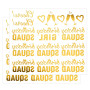 Howaf 22 Faux Tatouages Temporaires Tattoos Éphémères Dorés Autocollants - Anniversaire Filles, Anniversaire SQUAD, cheers, pour