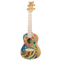 Ortega Guitars Ukulélé Concert Acoustique – Série Art – Épicéa, Mystic India (RUAR-MI)