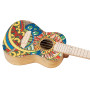 Ortega Guitars Ukulélé Concert Acoustique – Série Art – Épicéa, Mystic India (RUAR-MI)