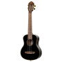 Ortega Guitars Ukulélé Tenor Acoustique – Série Onyx – Housse Incluse – Épicéa / Acajou, Noir (RUOX-TE)