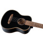 Ortega Guitars Ukulélé Tenor Acoustique – Série Onyx – Housse Incluse – Épicéa / Acajou, Noir (RUOX-TE)
