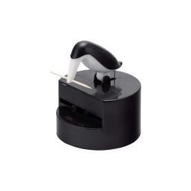 Balvi Porte Cure-Dents Pelican Couleur : Noir Distributeur de Cure-Dents Amusant et décoratif Plastiq