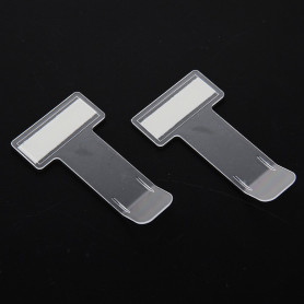 2 clips transparents avec coussinets adhésifs pour pare-brise de voiture - Pour ticket de parking