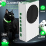 TNP Housse anti-poussière pour Xbox Series S - Filets de protection et bouchon jack en silicone anti-poussière - Protection cont