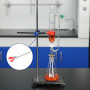 Labasics Pince de Laboratoire, 2 Griffe de Pince Réglable, Robuste Pince à Flacon de Laboratoire Réglable avec Tige de 18 cm, po