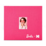 Barbie x Kodak Album Photo Scrapbook 20x20 cm avec Couverture en Tissu Rose et Fenêtre Frontale pour Photo