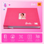 Barbie x Kodak Album Photo Scrapbook 20x20 cm avec Couverture en Tissu Rose et Fenêtre Frontale pour Photo