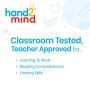 Learning Resources Paquet de surligneurs FingerFocus individuels, jaune bleu violet et transparent