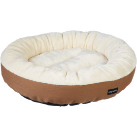 Amazon Basics Panier Rond pour Chien ou Chat avec Dessus en Flanelle