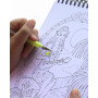 ColorIt Livre de coloriage pour adulte - Scènes tropicales colorées - 50 motifs recto - Papier épais et lisse - Couverture rigid