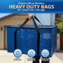 ClearSpace Lot de 6 Grands Sacs de déménagement ou de Rangement Robustes avec Sangles de Sac à Dos, Fermetures éclair et poignée