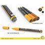 marqueur peinture acrylique Ensemble de 22 marqueurs assortis de la série Pro Color, pointe extra fine de 0,7 mm pour la peintur