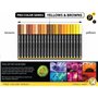 marqueur peinture acrylique Ensemble de 22 marqueurs assortis de la série Pro Color, pointe extra fine de 0,7 mm pour la peintur