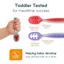 NumNum Lot de cuillères pour bébé Pre-Spoon GOOtensils pour enfants âgés de 6 mois et plus – First Stage, Baby Led Weaning (BLW)