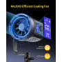 RALENO Lampe vidéo de Studio LED 80W Double température de Couleur Contrôle par Application Lumière Continue Lumière du Jour 320