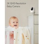 nooie Caméra Surveillance avec Carte Micro SD 32 Go, 2K Caméra IP WiFi intérieure, 360°Pan/Tilt, Vision Nocturne, détection de M