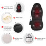 SNAILAX Siège de Massage Chauffant en Mousse à Mémoire - Coussin de Siège Massant pour Dos, 5 Modes de Massage et 2 Réglages de 
