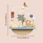Speedy Monkey- Labyrinthe de Perles à bascule-21 x 6,6 x 22 cm-Multicolore Jouet en Bois pour Enfants-Détails soignés-Excellente