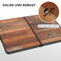 Naturehike Tables de Pique-Nique Table de Camping Table Pliante Pliable en Hauteur Table en MDF réglable avec Sac de Transport p