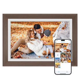 Dragon Touch Cadre photo numérique WiFi 10 pouces IPS écran tactile affichage numérique cadre photo numérique