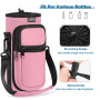 Nuovoware Sac à Bouteille en Néoprène, 750ml Porte-Bouteille avec Bandoulière&Dragonne Ajustable, Sac Fourre-Tout avec Poche, Ac