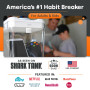Time Locking Container (White Lid + Transparent Base) - 5.5" Height