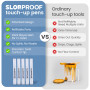 Slobproof Stylo de retouche peinture rechargeable – Réparation murale propre, Contrôle facile, Application précise, Stockage pra