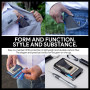 ROSSM Portefeuille pour Hommes avec Blocage RFID - Porte-Cartes de crédit Minimaliste en Fibre de Carbone et métal pour Hommes a