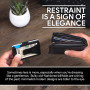 ROSSM Portefeuille pour Hommes avec Blocage RFID - Porte-Cartes de crédit Minimaliste en Fibre de Carbone et métal pour Hommes a