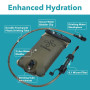 Puribag Adventure Vessie : poche d'hydratation de 2 litres avec filtre – Poche à eau de rechange compatible avec d'autres systèm