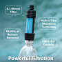 Puribag Adventure Vessie : poche d'hydratation de 2 litres avec filtre – Poche à eau de rechange compatible avec d'autres systèm