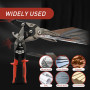 HOUSERAN Kit de 2 Cisailles à Tôle Professionnelles 25 cm - Cisaille Offset Gauche/Droite en Acier CR-MO - Pour Tôle Acier, Zinc