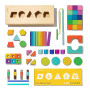 Lovevery La Boîte de Cubes en Bois, Blocs de Construction Enfants durables en Bois Massif, avec Plus de 20 activités et 18 Forme