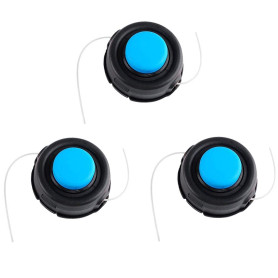 CDIYTOOL Lot de 3 têtes de débroussailleuse M10 T35 de rechange pour Hus-qvarna 531300183 - Tête de robinet à alimentation autom