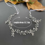 Wedity mariée strass cheveux vigne bandeau argent mariée feuille cheveux pièce fête cheveux accessoires pour femmes et filles