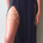 Prosy Glitter Layered Strass Jambe Chaîne Or Mince Chaîne Ballerine Cristal Corps Chaîne Bijoux pour Réglable Femmes et Filles