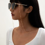 Chaîne de lunettes de soleil en perles Bramian Chaîne de lunettes simple Accessoires Chaîne de lunettes de décoration pour femme
