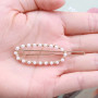 Inilbran Boho Perle Ovale Cercle Pince À Cheveux Cercle Perle Épingle À Cheveux Clip Vintage Creux Barrette À Cheveux Clip Minim