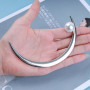 Inilbran Boho Croissant de Lune Barrette à Cheveux Barrette à Cheveux Vintage Perle Lune Épingle à Cheveux Français Perle Barret