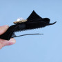 Inilbran Barrettes À Cheveux Noeud En Velours Vintage Barrette À Cheveux Noeud En Satin Velours Noir Barrette À Cheveux Noeud En