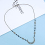 Inilbran Chaine De Tête Lune Croissant Boho Chaine De Cheveux Lune Noire Chaine De Tête Lune Noire Headpiece Serre tête Croissan