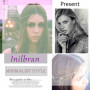 Inilbran Chaine De Tête Lune Croissant Boho Chaine De Cheveux Lune Noire Chaine De Tête Lune Noire Headpiece Serre tête Croissan