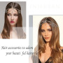 Inilbran Chaine De Tête Lune Croissant Boho Chaine De Cheveux Lune Noire Chaine De Tête Lune Noire Headpiece Serre tête Croissan