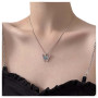 Inilbran Collier Ras Du Cou Papillon Arc-en-ciel Collier Pendentif Papillon Coloré Collier Papillon Vintage 3d Collier Ras Du Co