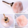Nail Art Brosse À Poussière Pour Manucure Rose tête brosse Blush pinceaux à poudre Mode Gel Ongles Accessoires Matériel Matériel