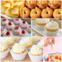 SenPuSi 100Pcs Poches à Douilles Jetables Plastique Plus Épais Poches Patissières Jetables en Plastique pour Glaçage Gâteau
